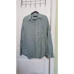 Ralph Lauren Purple Label Shirt Mens XL Button Up Collar Long Sleeve Striped